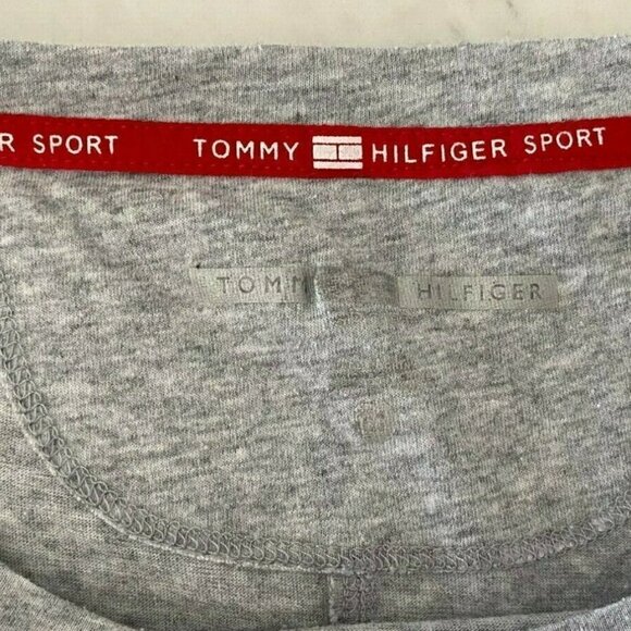𝅺tommy Hilfiger Women's Gray Sport Shirt Size Medium - Picture 7 of 8
